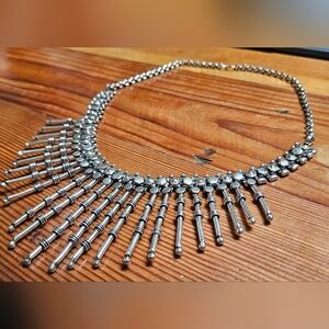 Bohemian Vintage Silver Statement Necklace